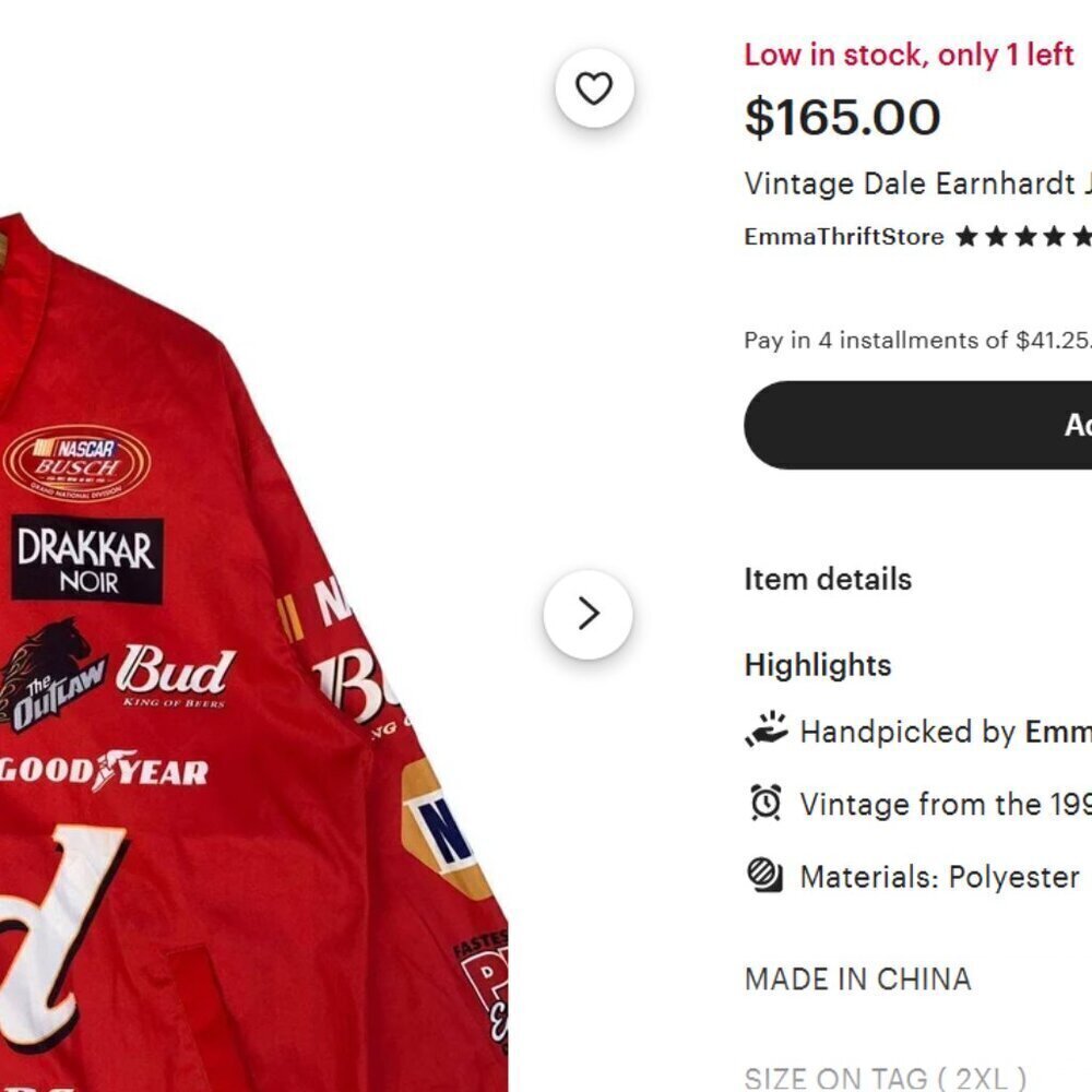 NASCAR Jacket - Picture 10 of 11